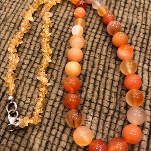 Brown bead necklace (#225)